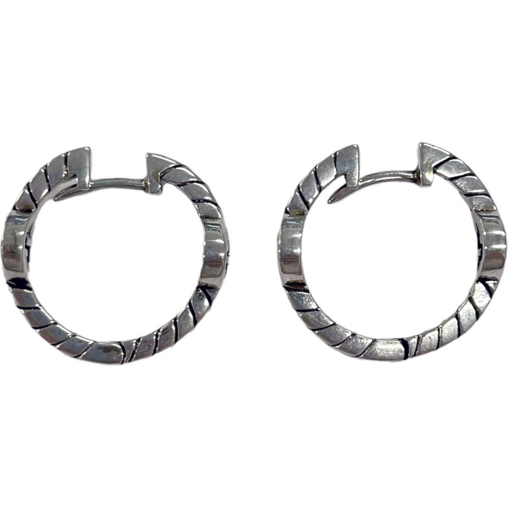 Gucci Interlocking Hoop Earrings Silver - image 7